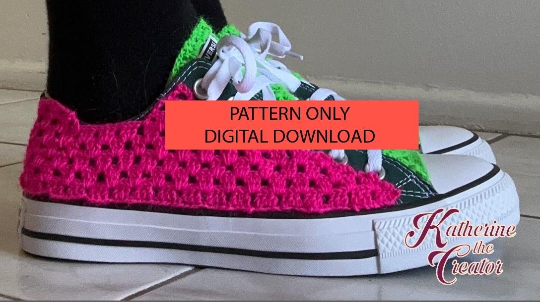 Custom Crochet Converse Pattern Katherine The Creator